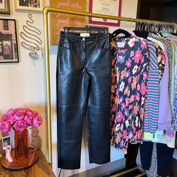 Wilfred Melina Faux Leather Straight Leg Pant - Picture 5 of 10